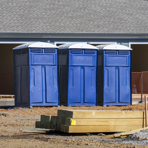 do you offer hand sanitizer dispensers inside the porta potties in Newhall Iowa